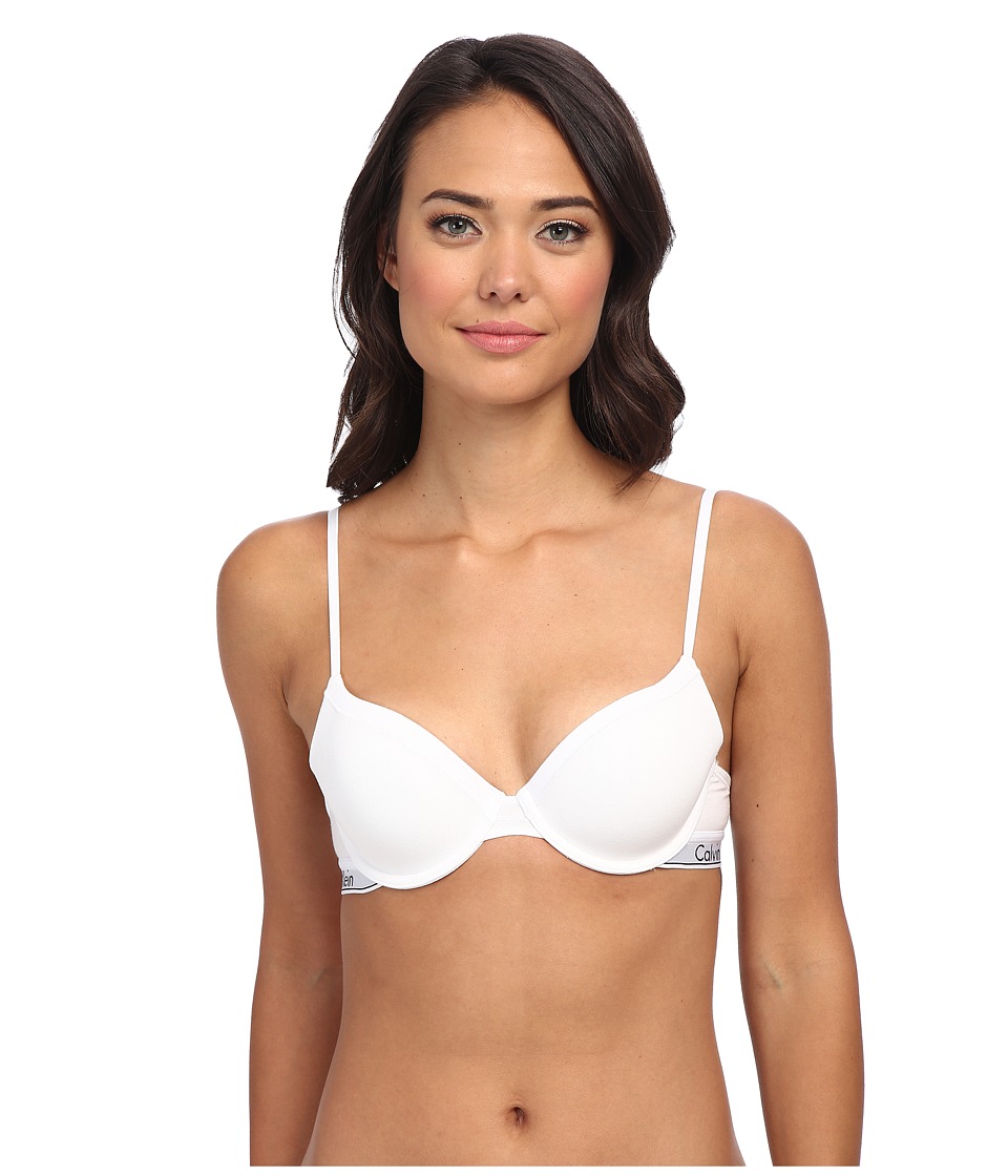 Calvin Klein Underwear - Modern Cotton T-Shirt Bra F3784 (White) Women