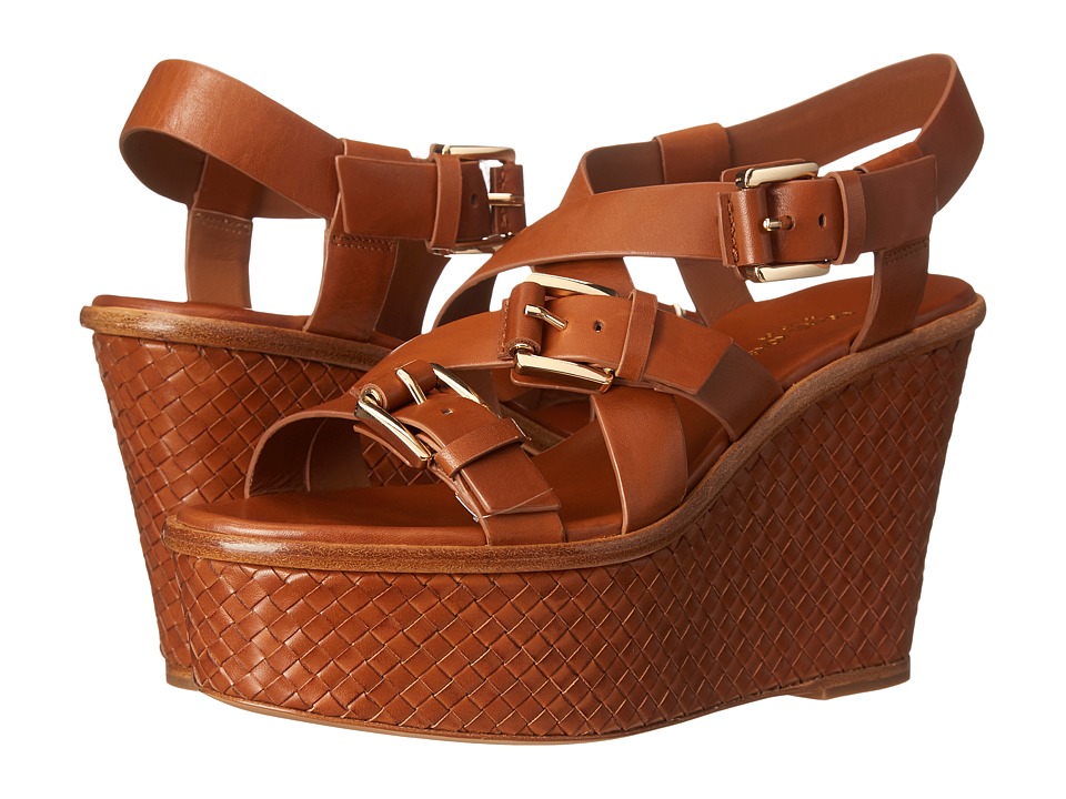 Michael Kors Varick (Luggage Vachetta) Women