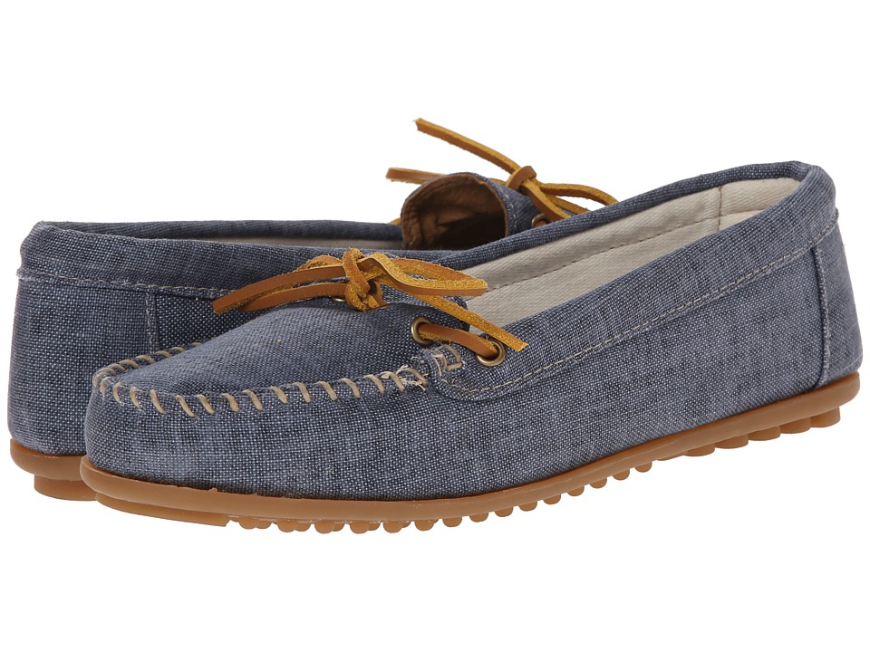 Minnetonka Canvas Moc (Navy Canvas) Women