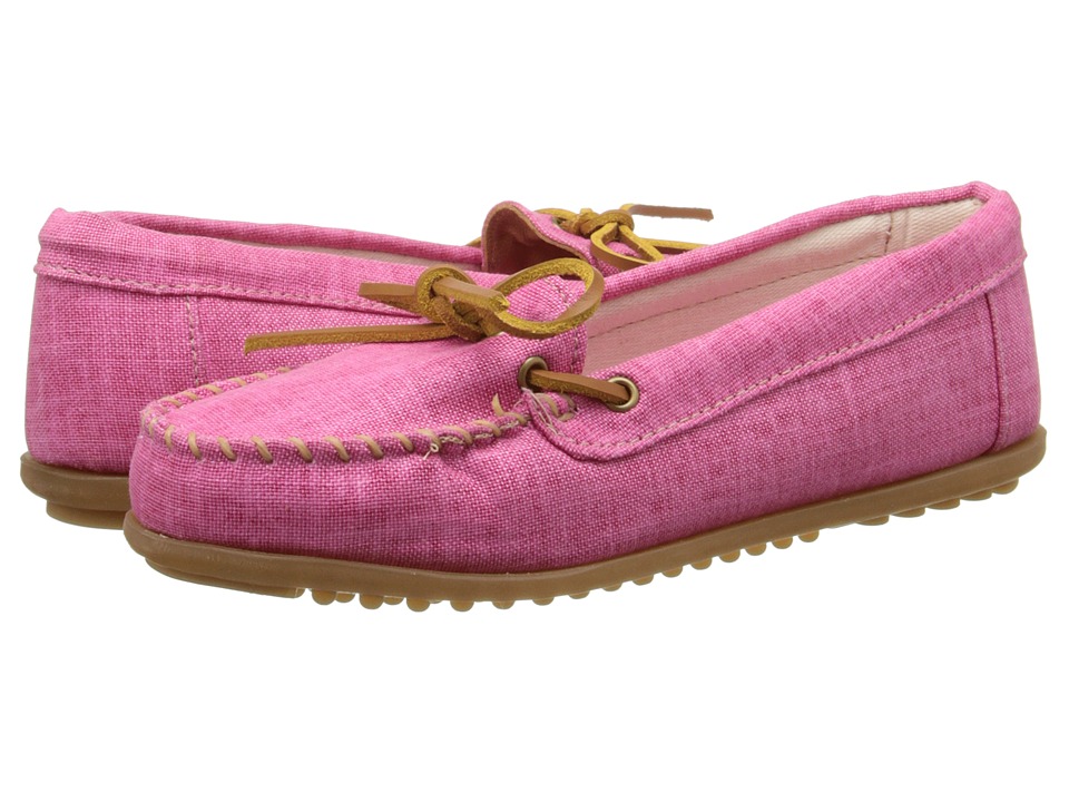 Minnetonka Canvas Moc (Hot Pink Canvas) Women