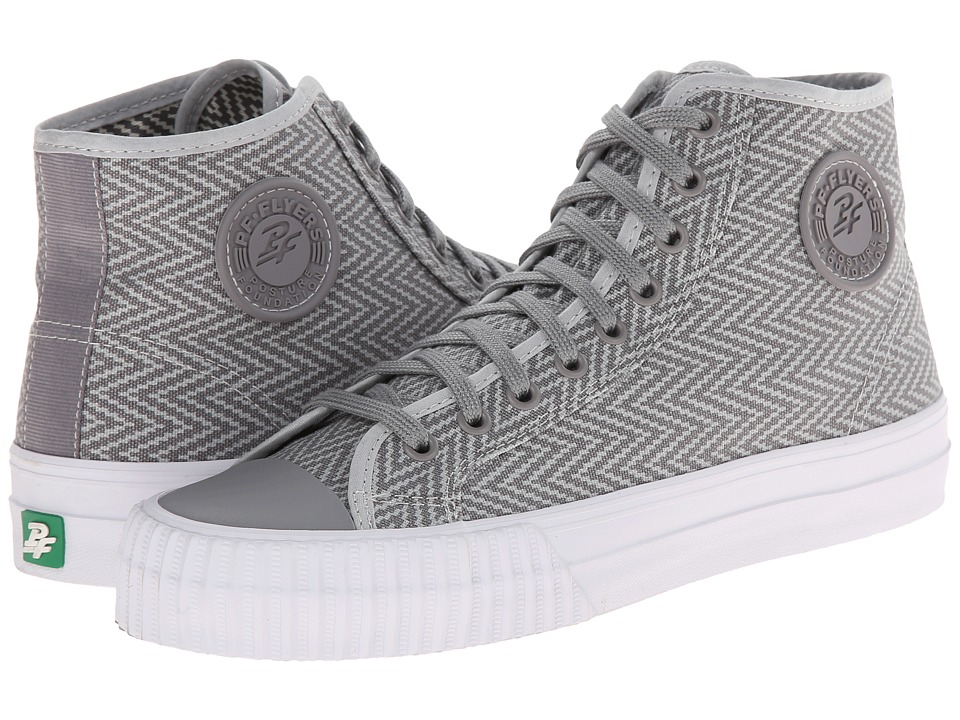 PF Flyers - Center Hi Zig Zag (Grey Canvas) Men