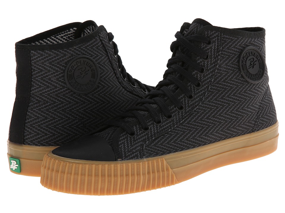 PF Flyers - Center Hi Zig Zag (Black Canvas) Men
