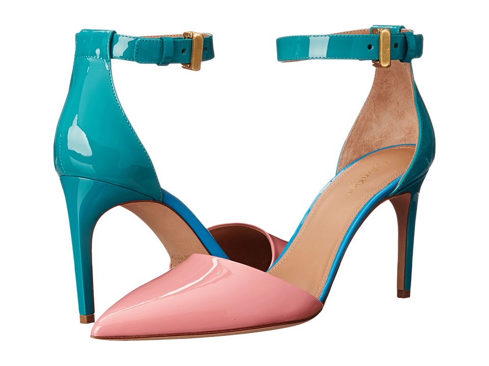 Calvin Klein Collection Brianna (Bubblegum/Wintergreen/Blueberry Patent) High Heels