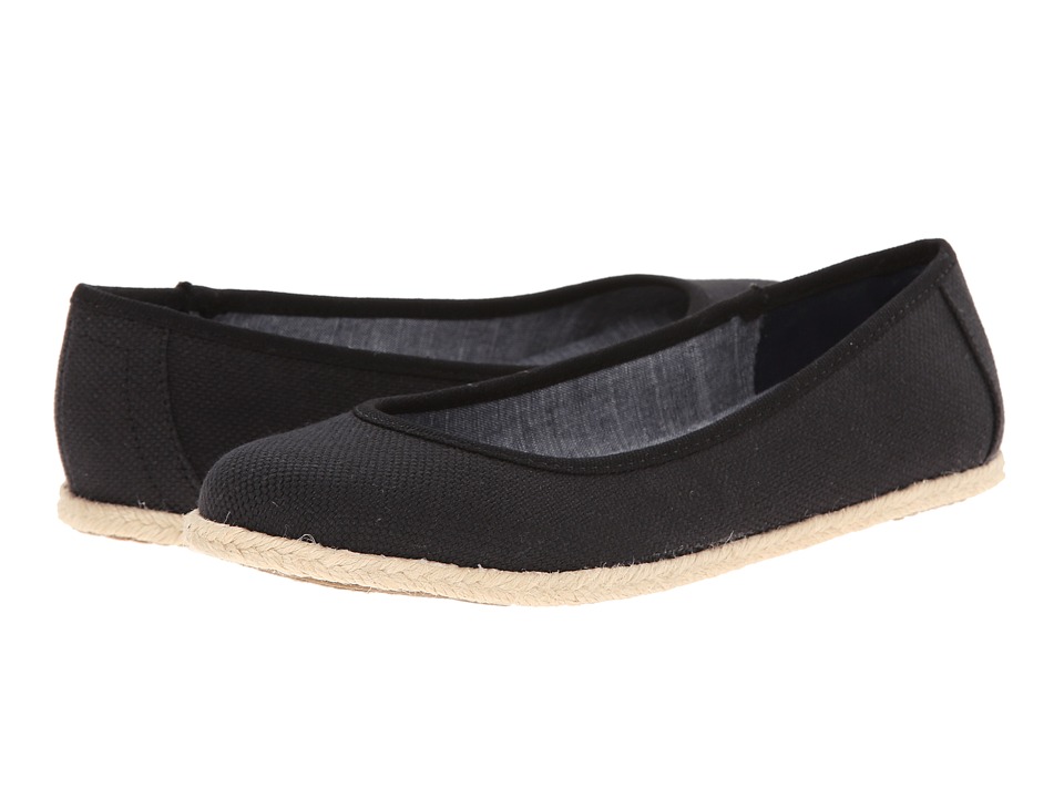 Dr. Scholl's - Palma (Black Beach Bag Canvas) Women's Flat Shoes