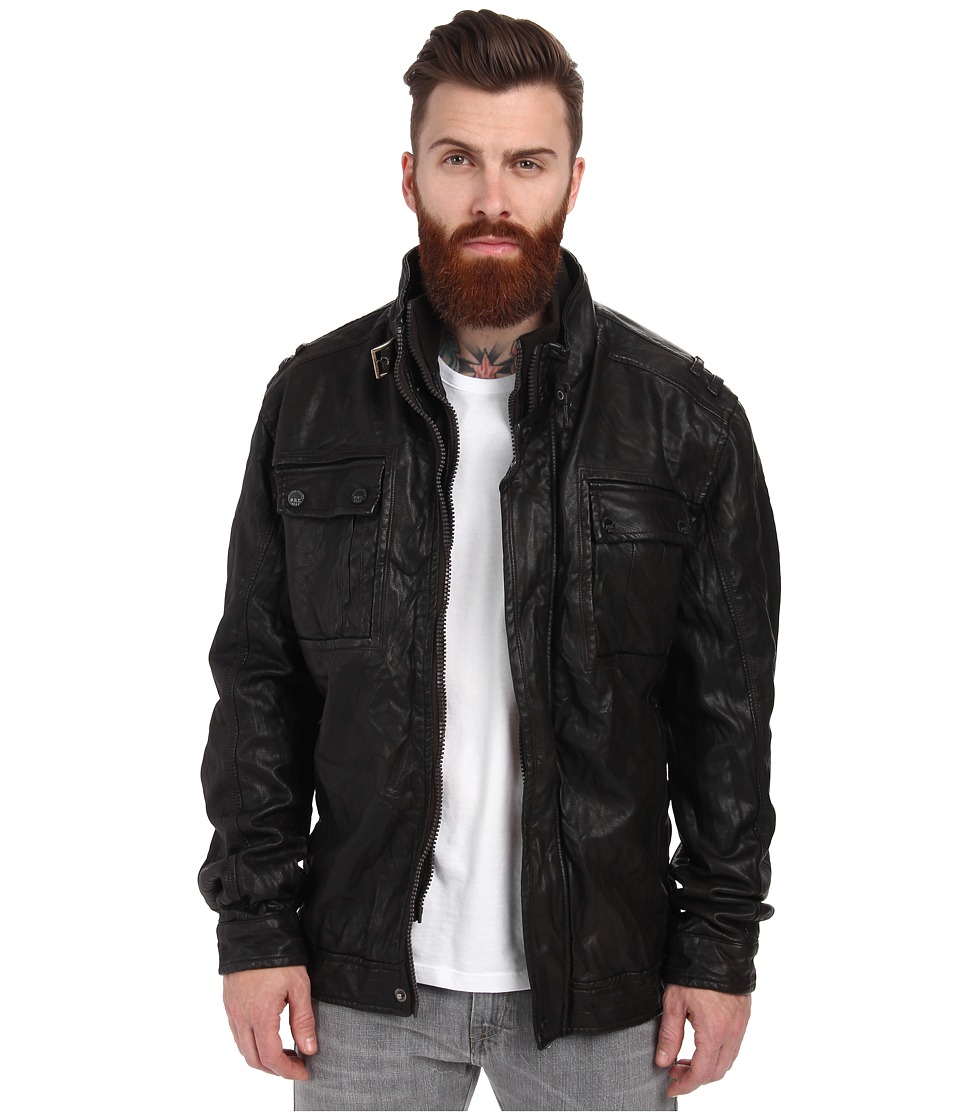 projek raw leather jacket