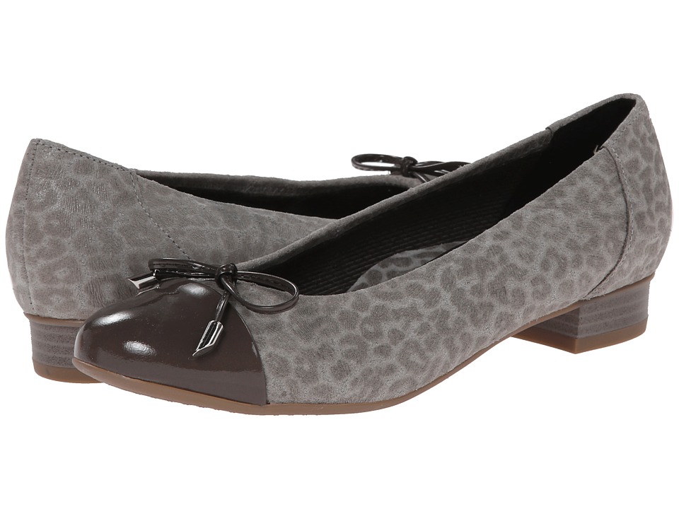 ara Bria (Grey Leoskin/Grey Patent Toe) Women