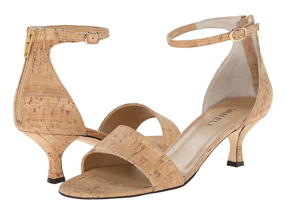 Vaneli - Marsie (Natural Cork/Gold Buckle/Mtch Zipper) Women