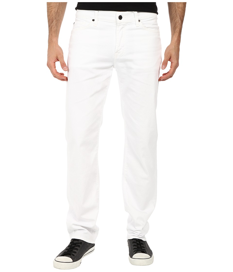 7 For All Mankind Slimmy w/ Clean Pocket in White Denim (White Denim) Men