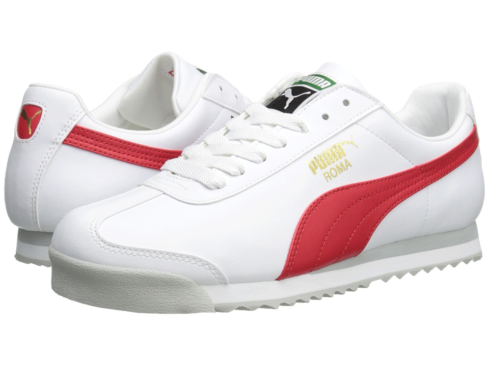 puma roma red and white