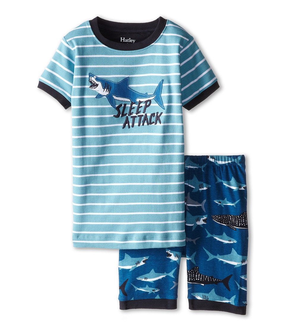 UPC 775165248719 product image for Hatley Kids - Lots of Sharks Sleep Attack Short PJ Set (Toddler/Little Kids/Big  | upcitemdb.com