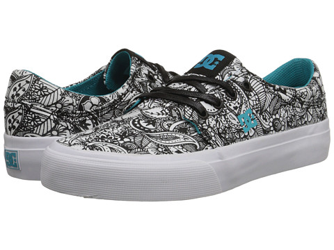 Upc 888327083544 Dc Trase Tx Se Black White Blue Women S Skate Shoes Upcitemdb Com