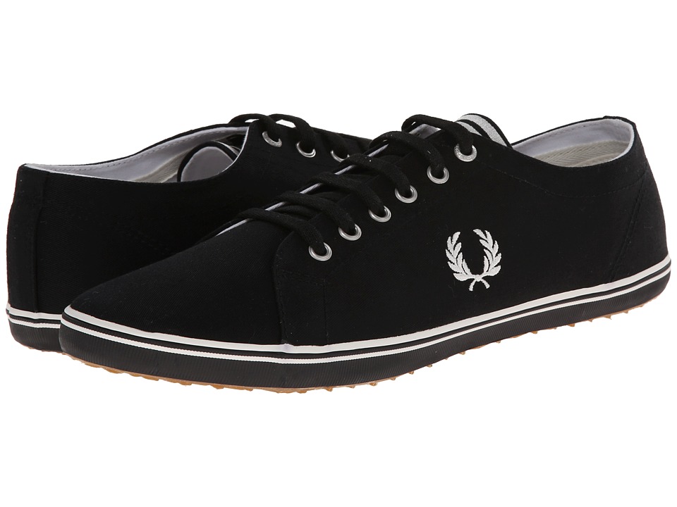 EAN 5034604086677 product image for Fred Perry - Kingston Twill (Black/Porcelain 1) Men's Lace up casual Shoes | upcitemdb.com