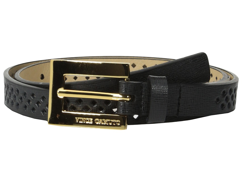 UPC 888698192500 product image for Vince Camuto - 20mm Saffiano Panel w/ Mini Diamond Perf (Black) Women's Belts | upcitemdb.com