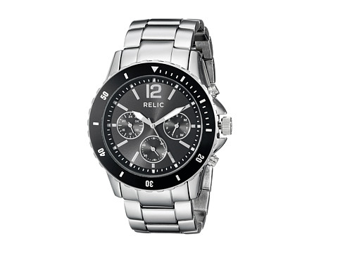 UPC 703357215669 product image for Relic Jaxton (Silver/Black) Watches | upcitemdb.com