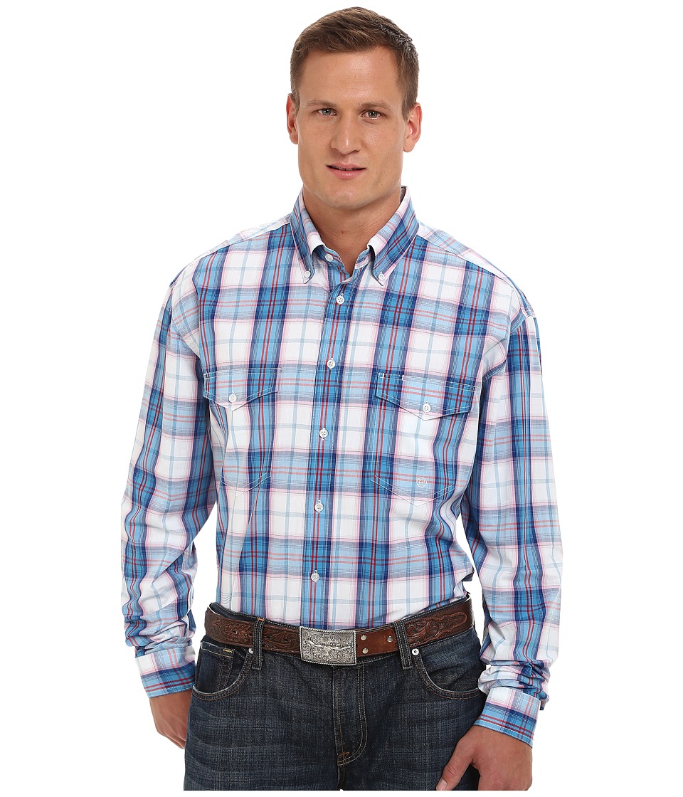 Roper 9763 Blue Pacific Plaid (Blue) Men