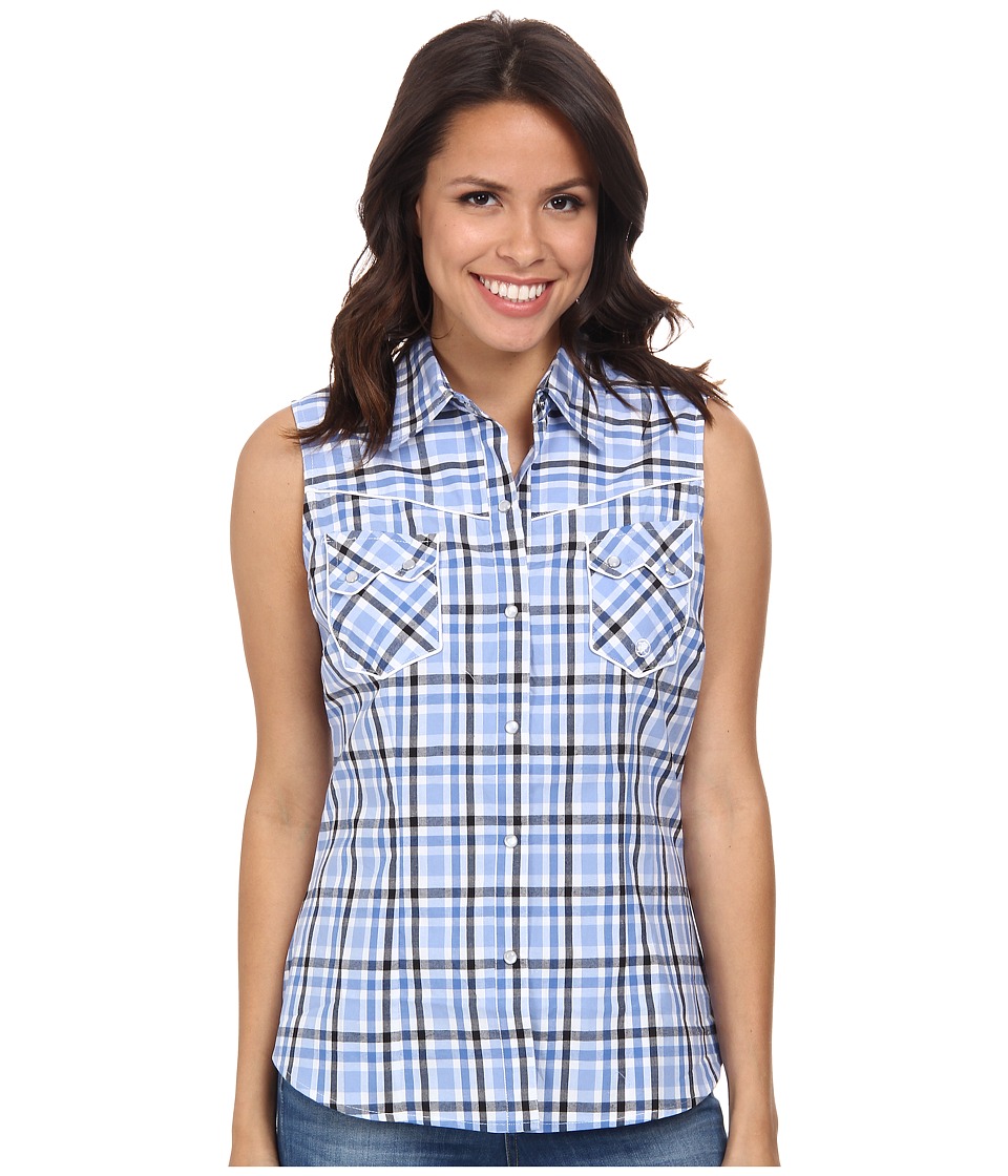 Roper - 9544 Blue Chip Check (Blue) Women's Clothing