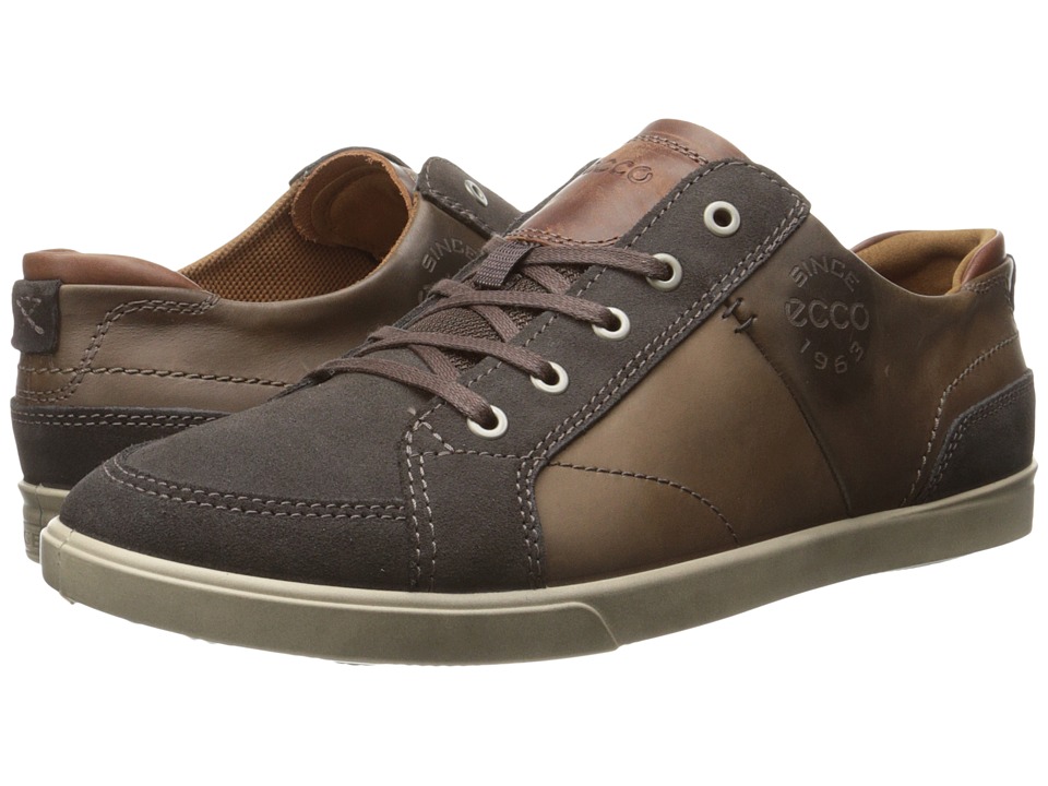 ECCO Collin Vintage Sneaker (Licorice/Cocoa Brown/Cognac) Men
