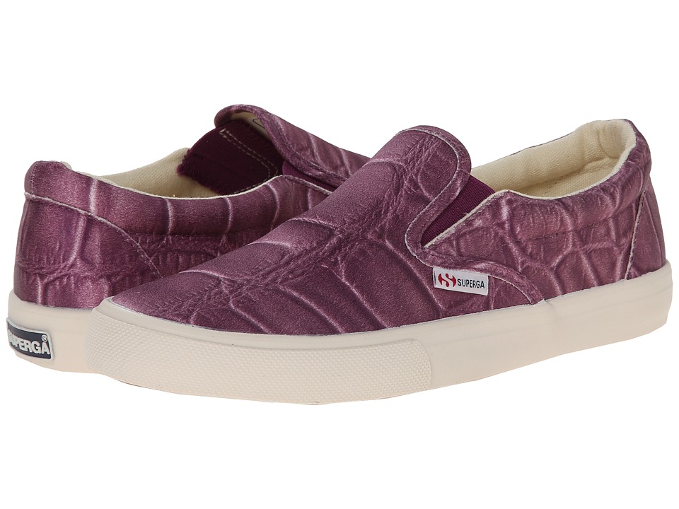 Superga 2311 Fabricsilkcoccow (Plum) Women