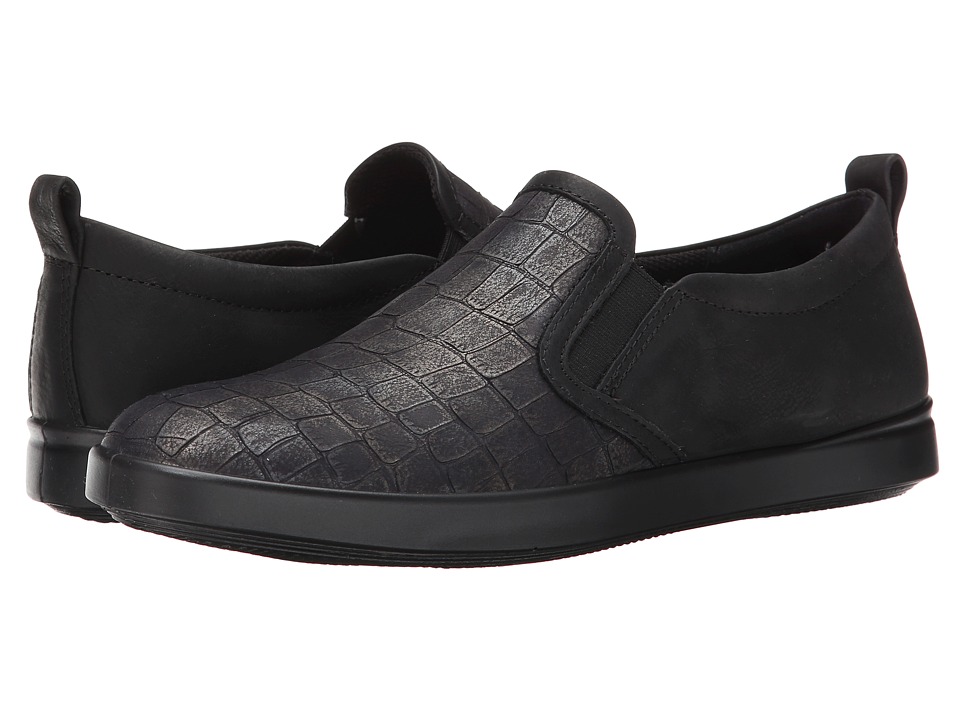ECCO Aimee Casual Slip-On (Black/Black) Women