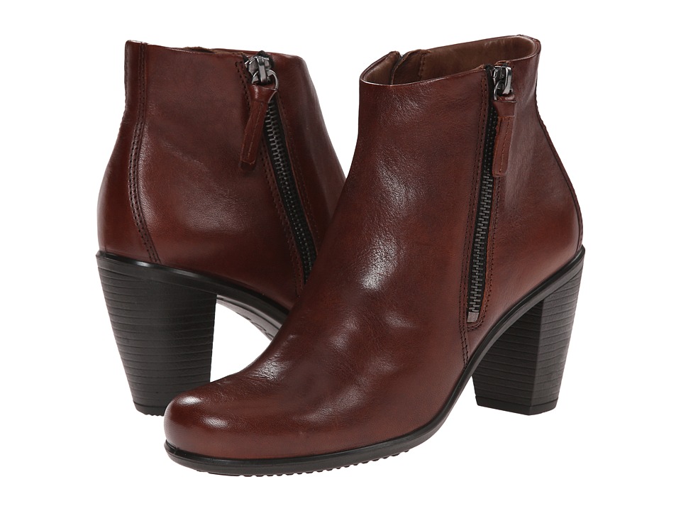 UPC 737431112612 product image for ECCO - Touch 75 Ankle Bootie (Mahogany Cow Nubuck) Women's Shoes | upcitemdb.com