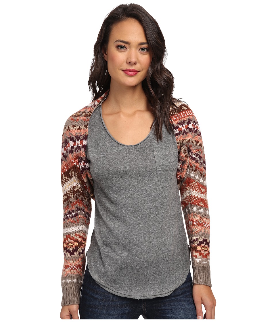 Free People Carnival Shrug Sweater (Taupe Combo) Women