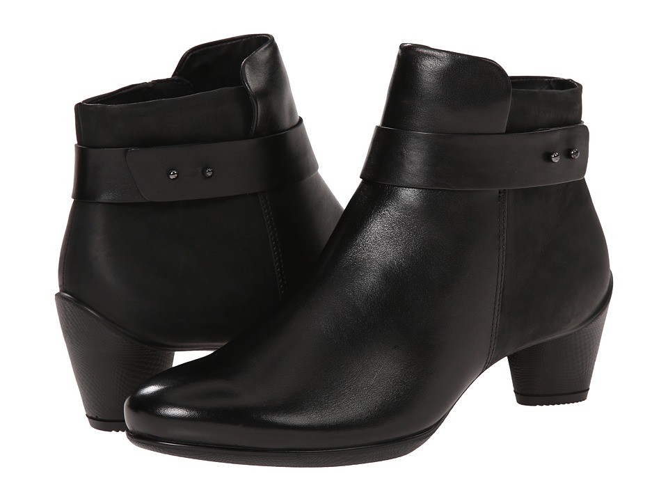 ECCO Sculptured 45 Ankle Boot (Black/Black) Women