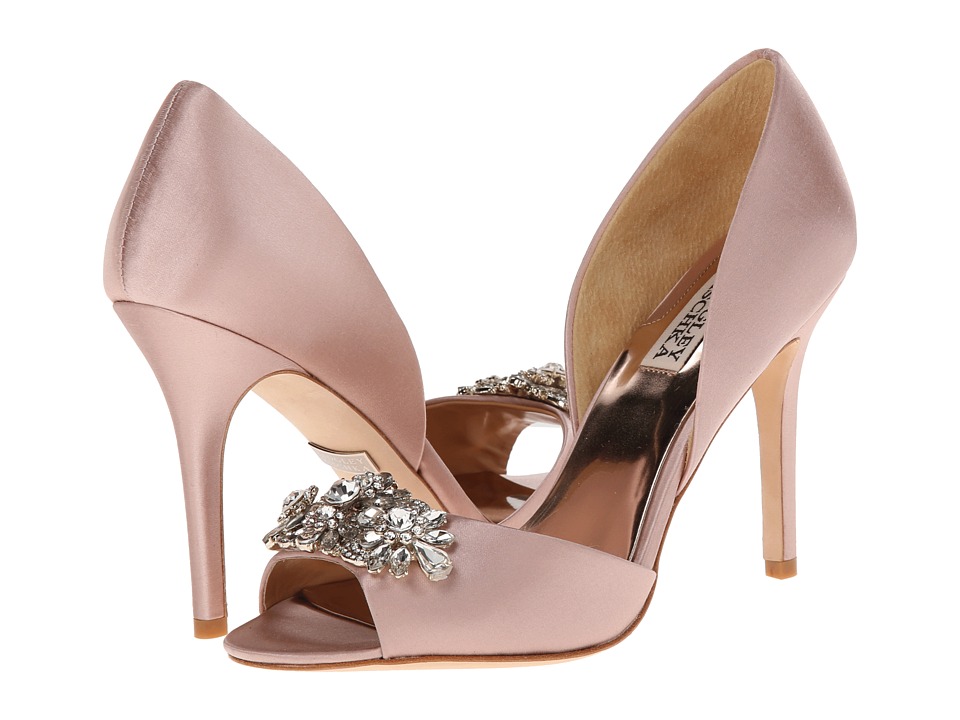 Badgley Mischka Giana (Blush Satin) High Heels