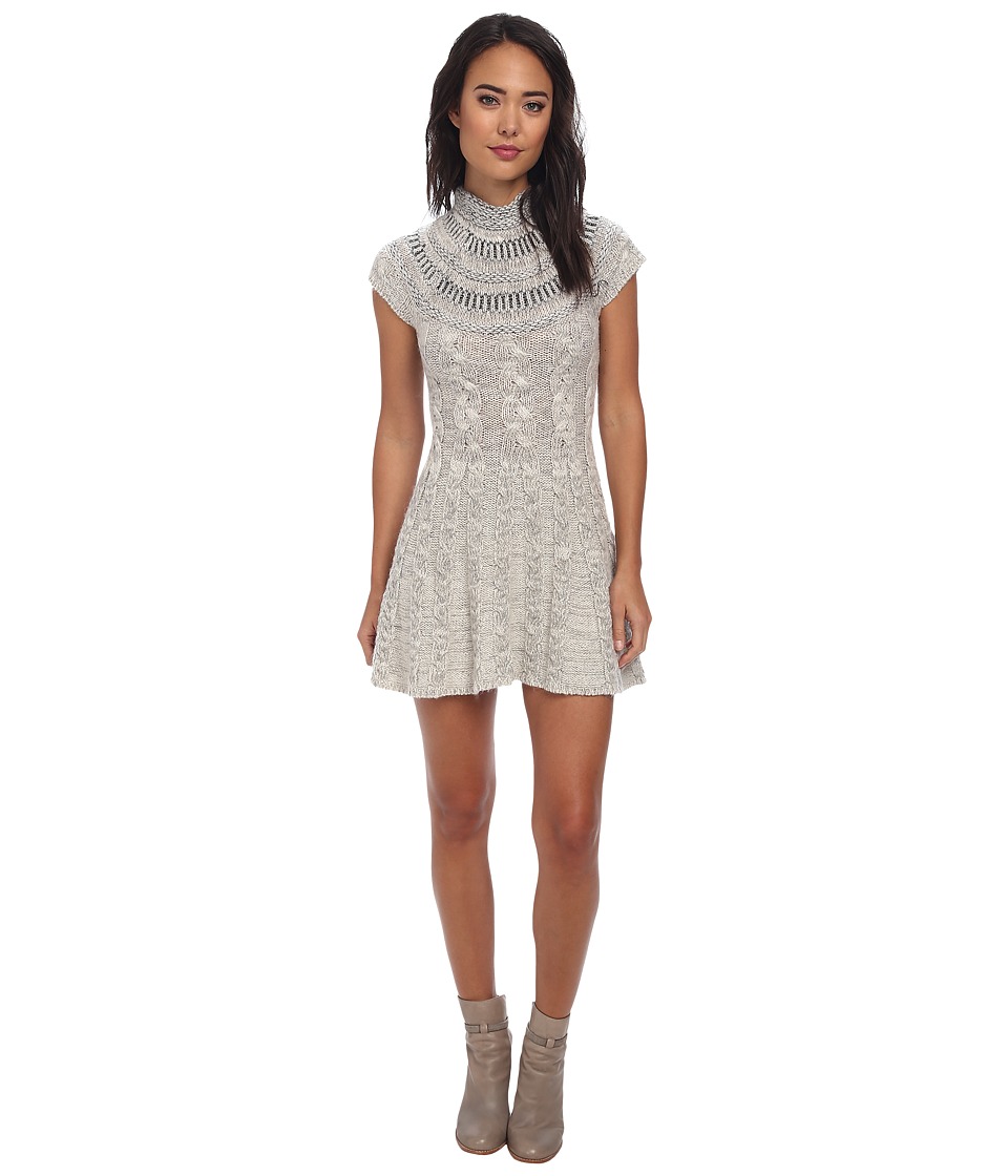 Free People Nordic Nights Sweater Dress (Ivory Heather) Women