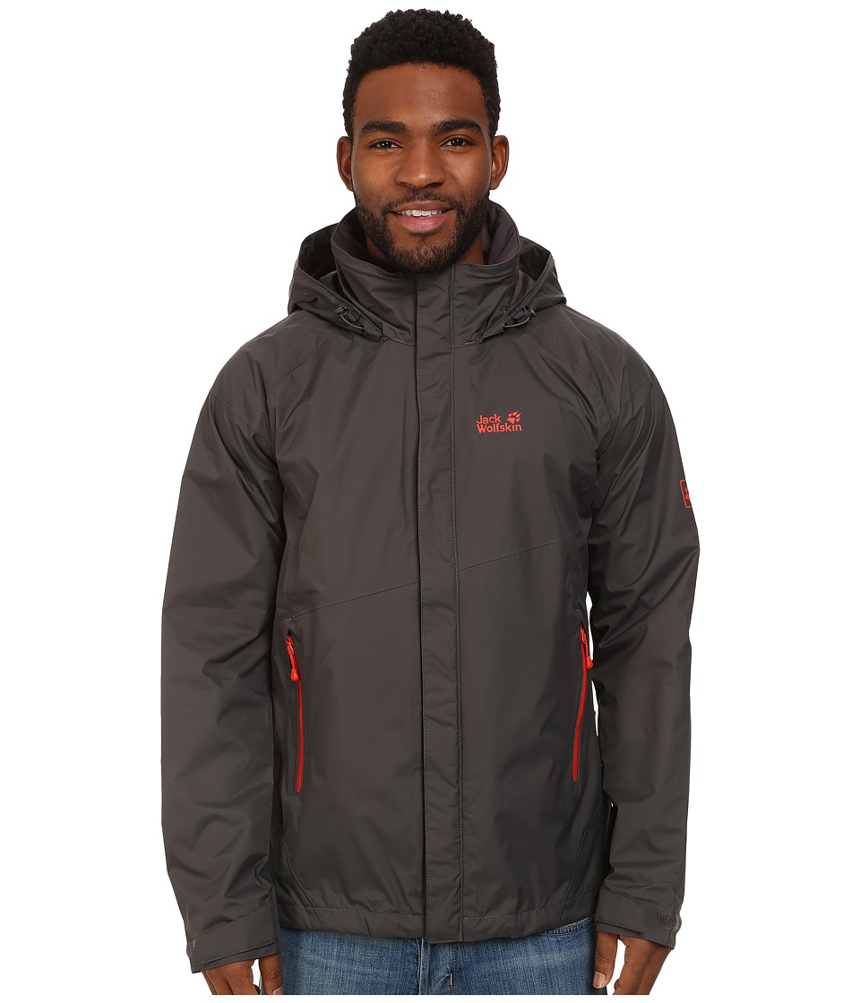 Jack Wolfskin - Supercell Texapore Jacket (Dark Steel) Men