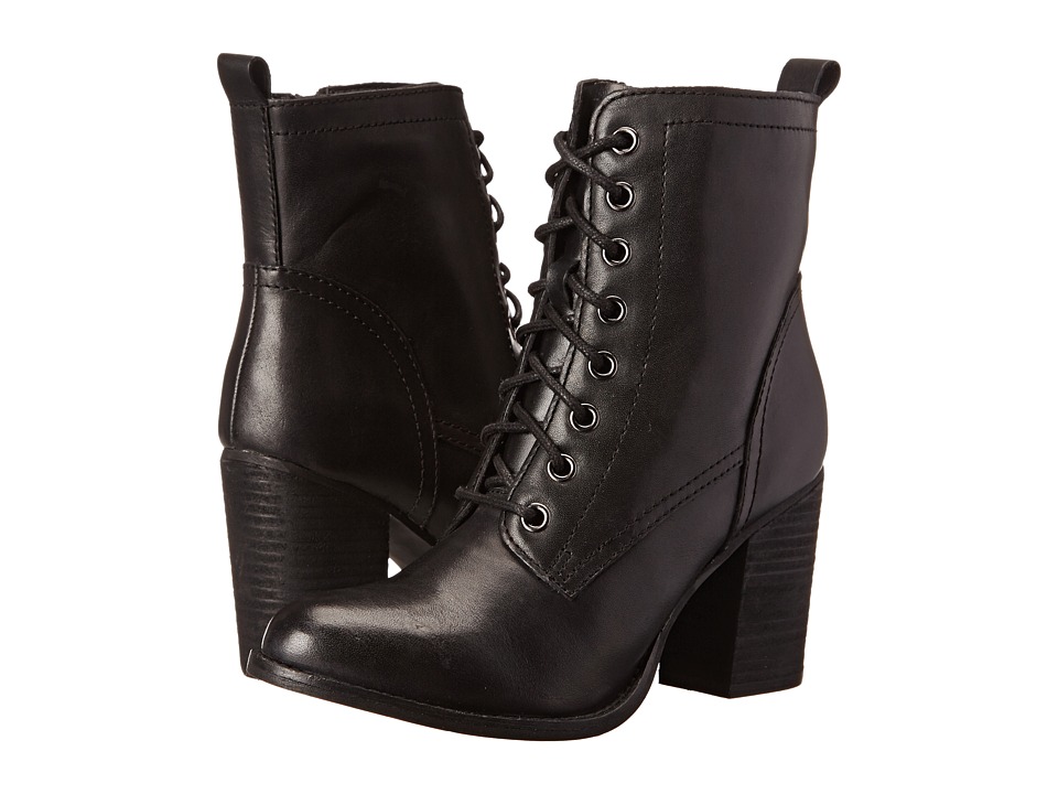 Steve Madden - Lauuren (Black Leather) Women