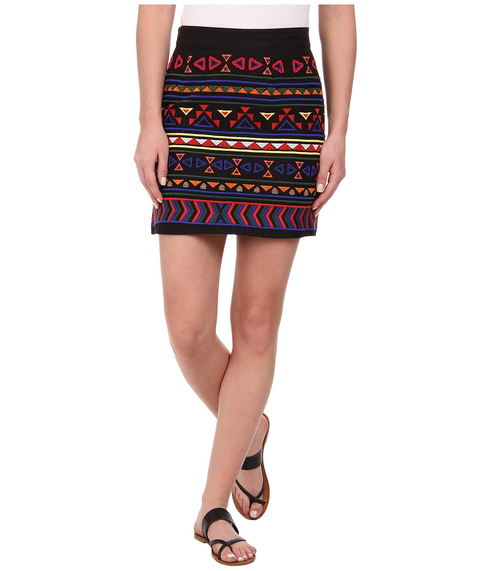 Sam Edelman - Beaded Mini Skirt (Black) Women's Skirt