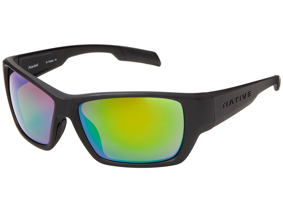 UPC 764824014338 product image for Native Eyewear - Ward (Asphalt/Green Reflex) Sport Sunglasses | upcitemdb.com