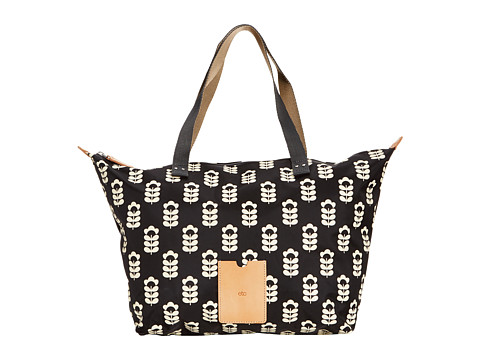Orla Kiely - Zip Shopper (Liquorice) Tote Handbags