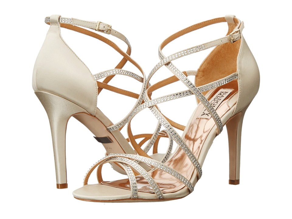 Badgley Mischka Meghan (Ivory Satin) High Heels