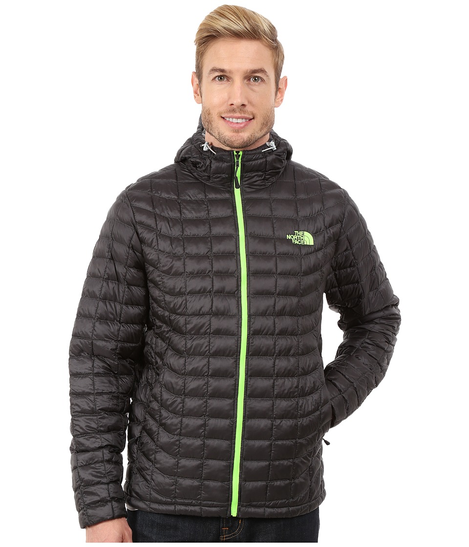 The North Face - ThermoBall Hoodie (Asphalt Grey/Power Green) Men