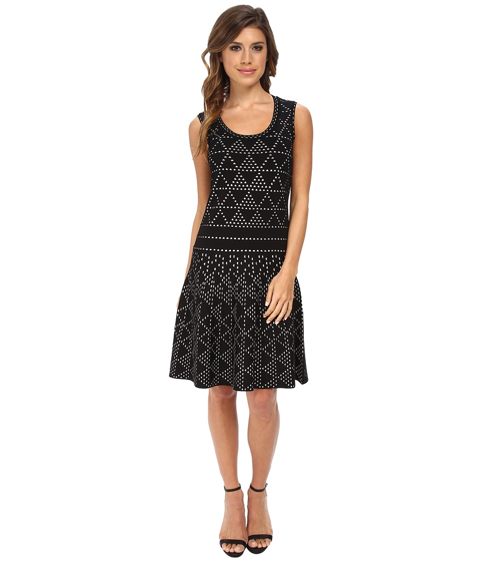 Nanette Lepore Diamond Dazzle Dress (Black/White) Women