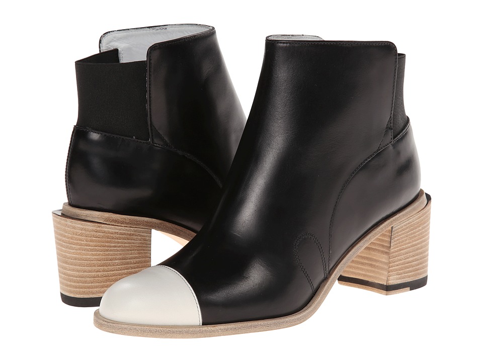 Band of Outsiders - Jodhpur Ankle Boot (Black/White) Women