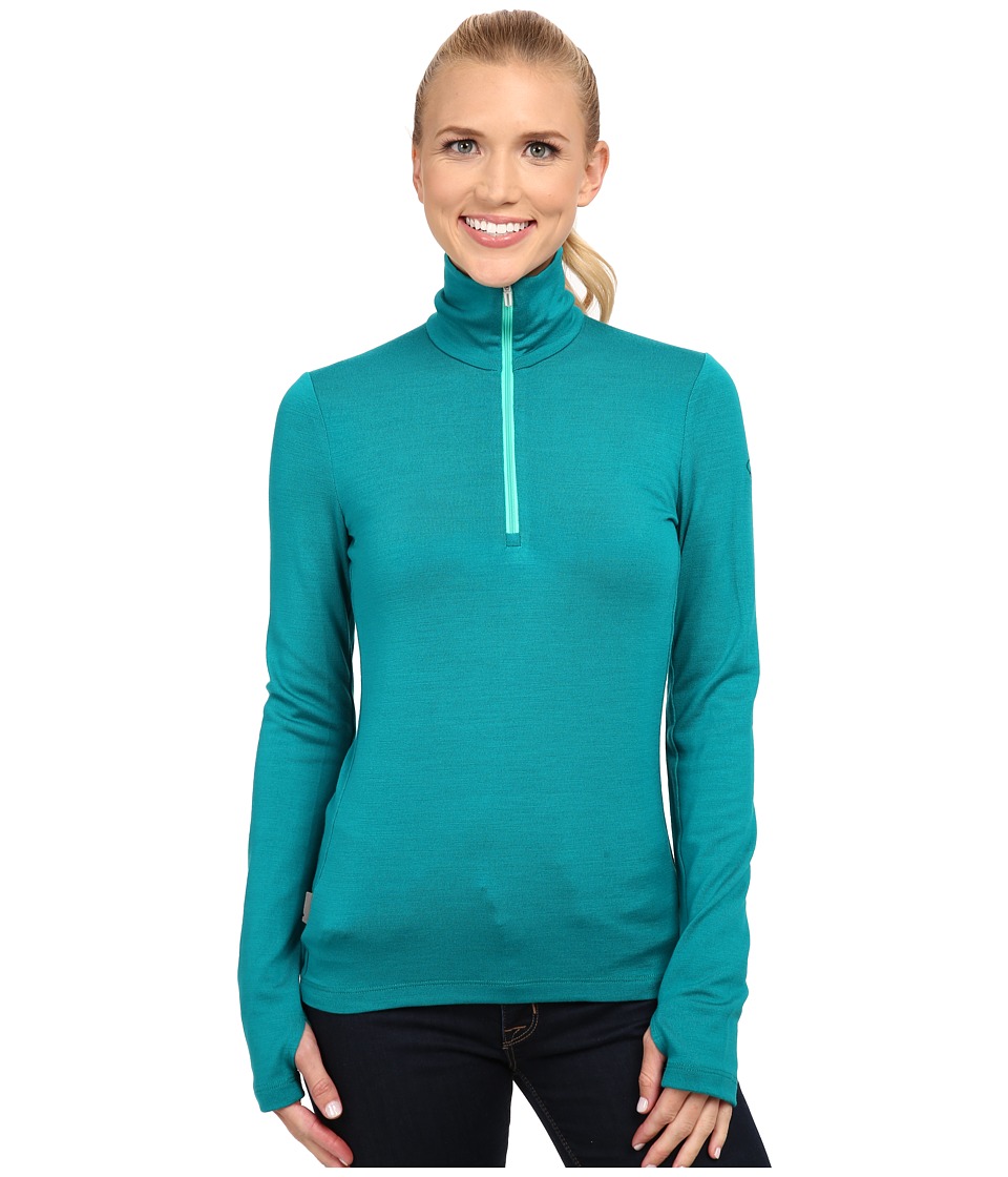 Icebreaker - Tech Top Long Sleeve Half Zip (Nautical/Patina) Women