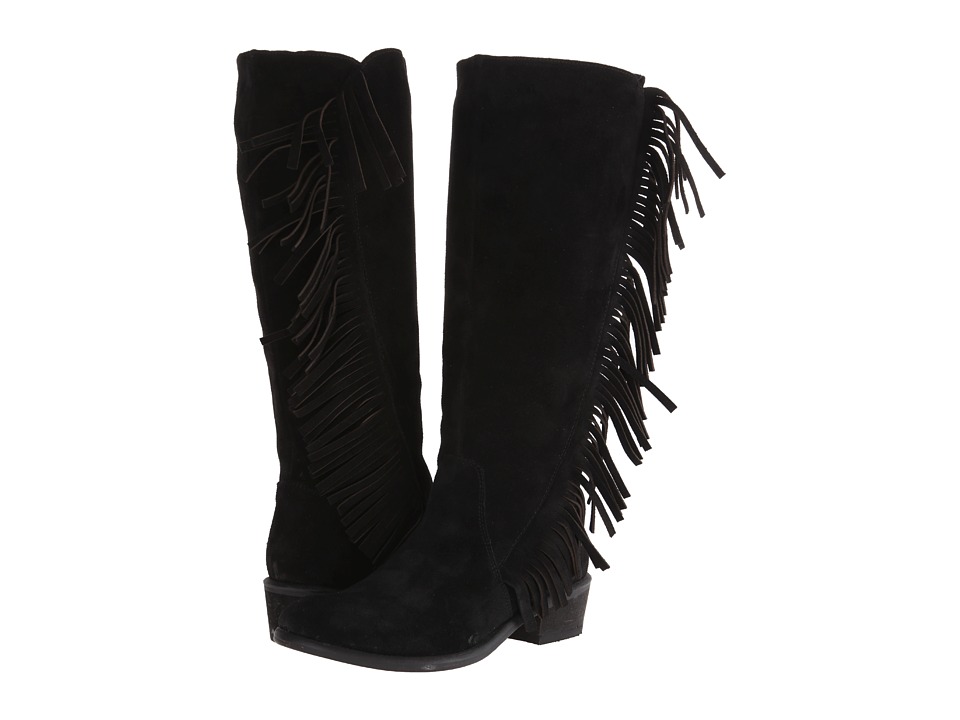 Roper On The Fringe (Black) Cowboy Boots