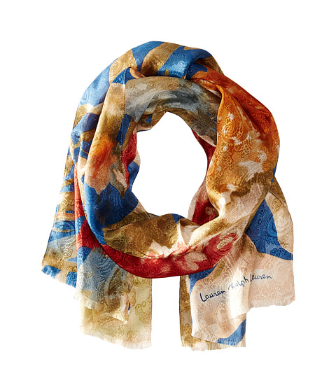 LAUREN by Ralph Lauren - Cynthia Scarf (Midnight Indigo) Scarves