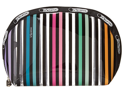 LeSportsac - Clear Medium Dome (Lestripe Clear) Cosmetic Case