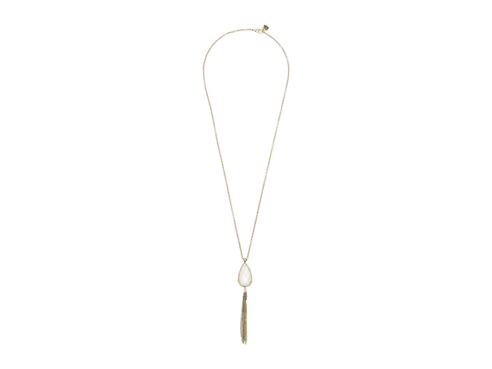 The Sak - Stone Tassel Y-Neck (Mother-of-Pearl) Necklace