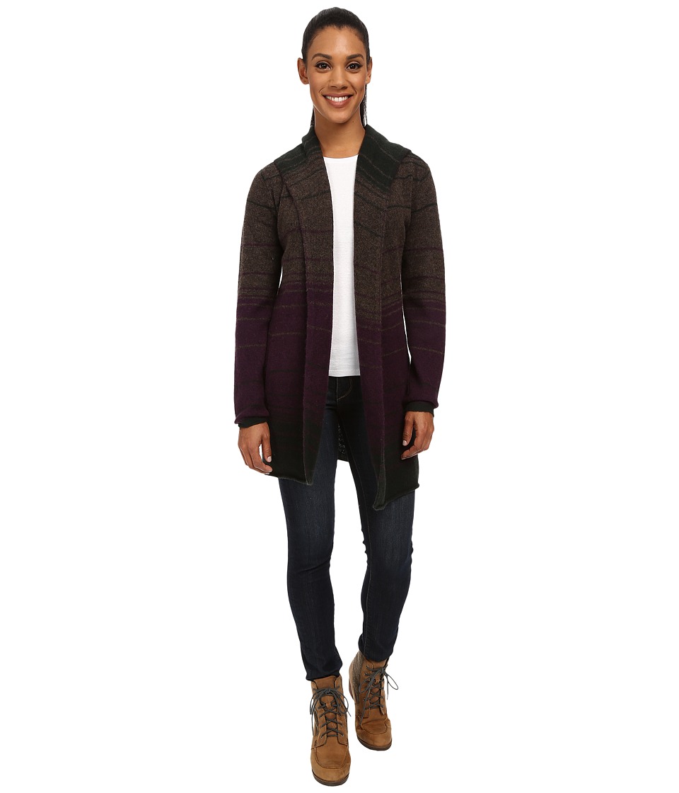 Toad&Co Merino Wool Heartfelt Hoodie (Turkish Coffee Heather/Rosin/Tyrian Purple) Women