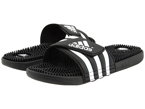 UPC 060595167731 product image for adidas adissage (Black/White) Shoes | upcitemdb.com