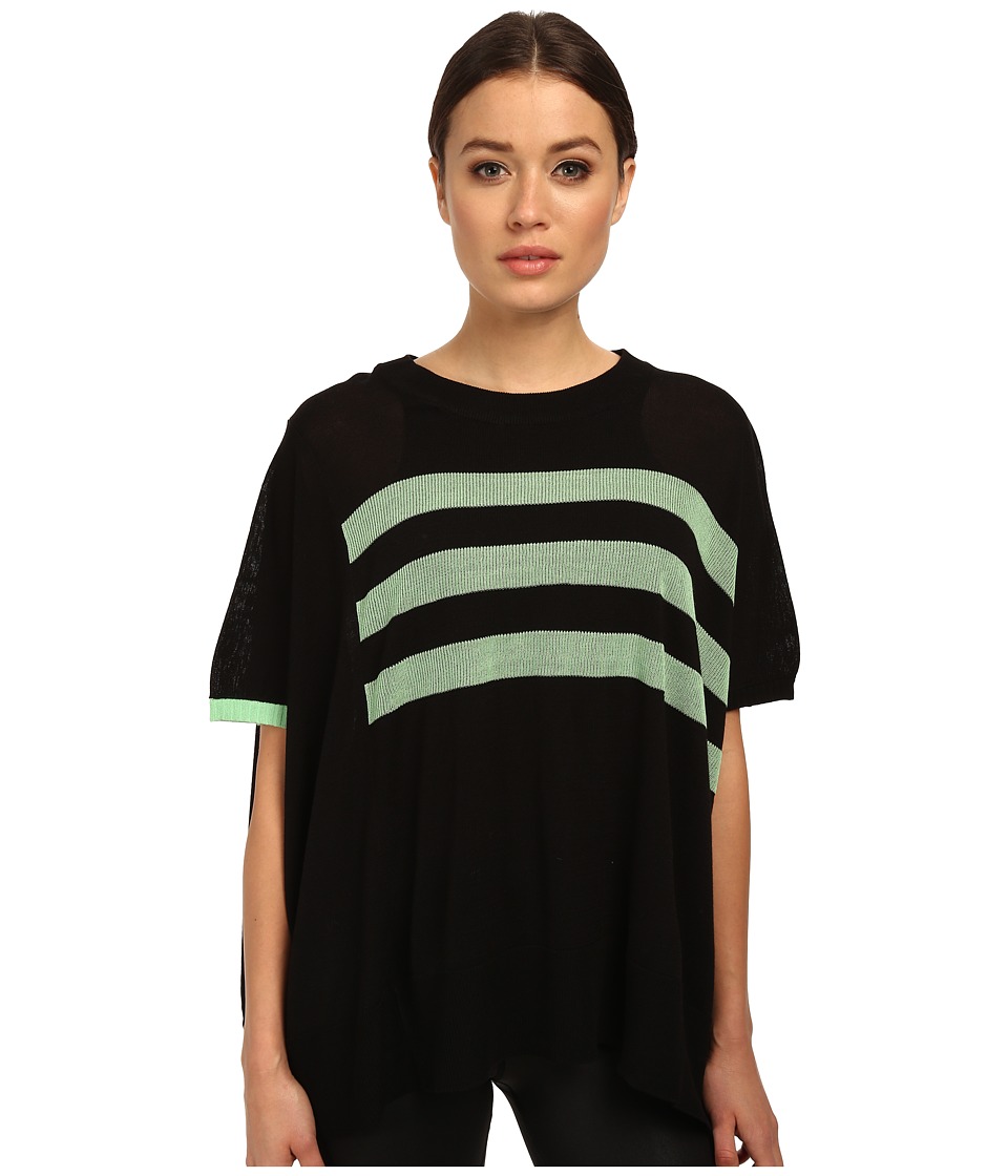adidas Y-3 by Yohji Yamamoto - Knit Sweater (Black/Light Flash Green) Women