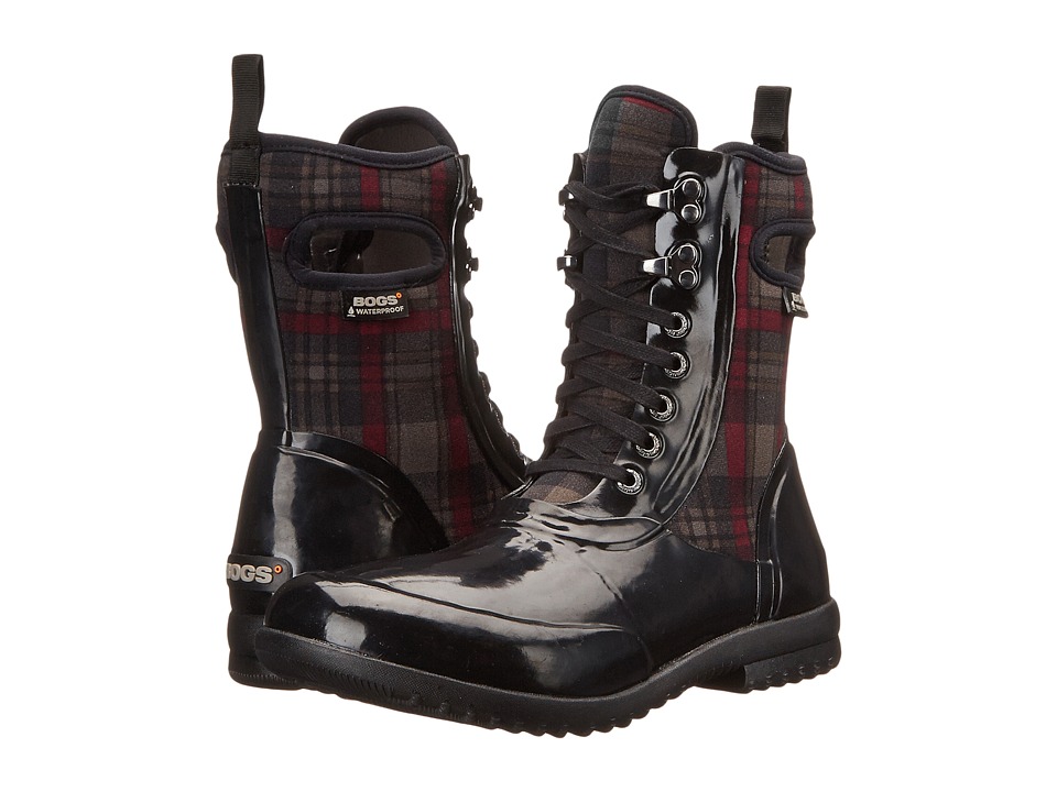 Bogs Sidney Lace Plaid (Black Multi) Women