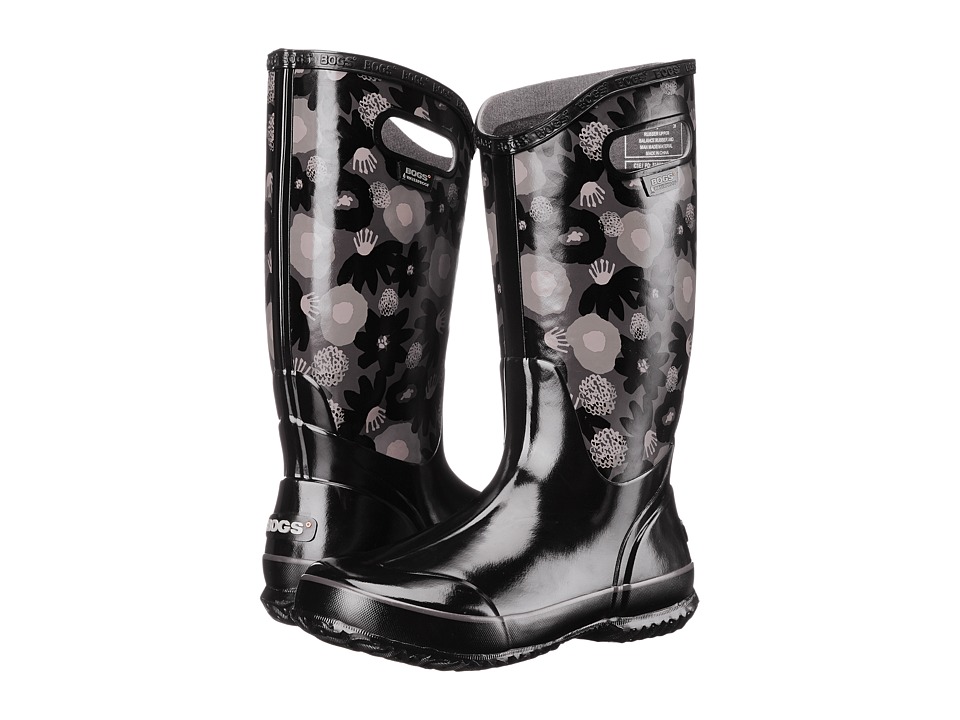 Bogs - Watercolor Rain Boot (Black Multi) Women
