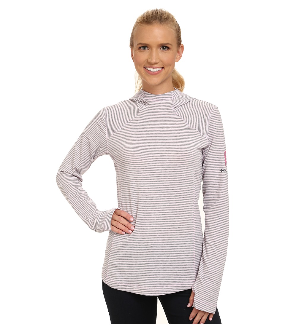 Columbia Tested Tough in Pink Layer First Hoodie (Isla Heathered Stripe) Women