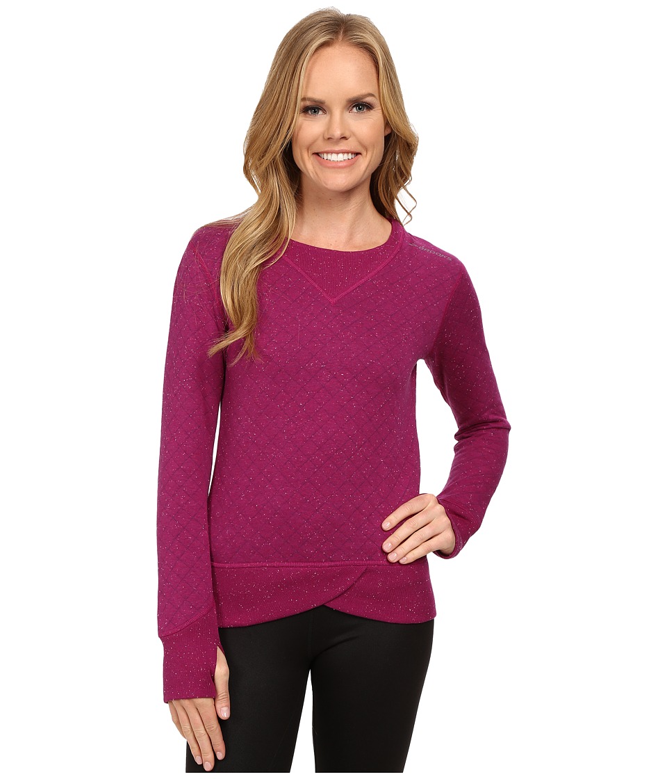 Brooks Fly-By Sweatshirt (Currant/Navy) Women