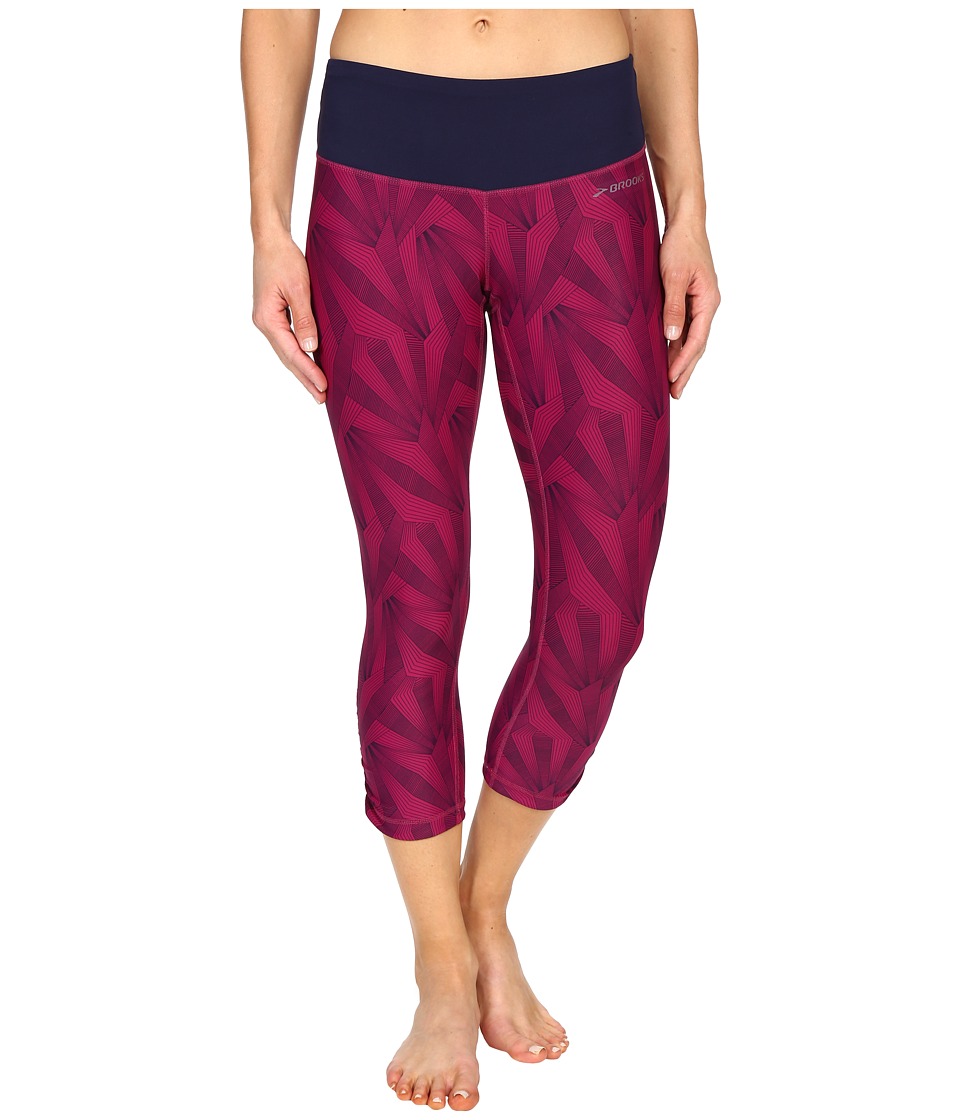 Brooks Greenlight Capris SE (Currant Little Sunshine/Currant) Women